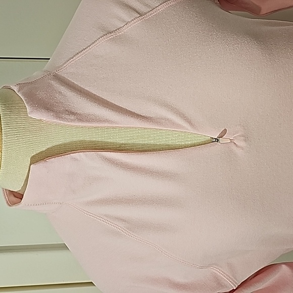 Peter millar pink long sleeve top Activewear. Henley style with zipper Excellent - Picture 3 of 12